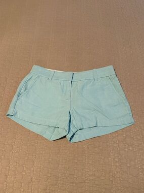 J. Crew Sky Blue  Tailored Cotton Shorts